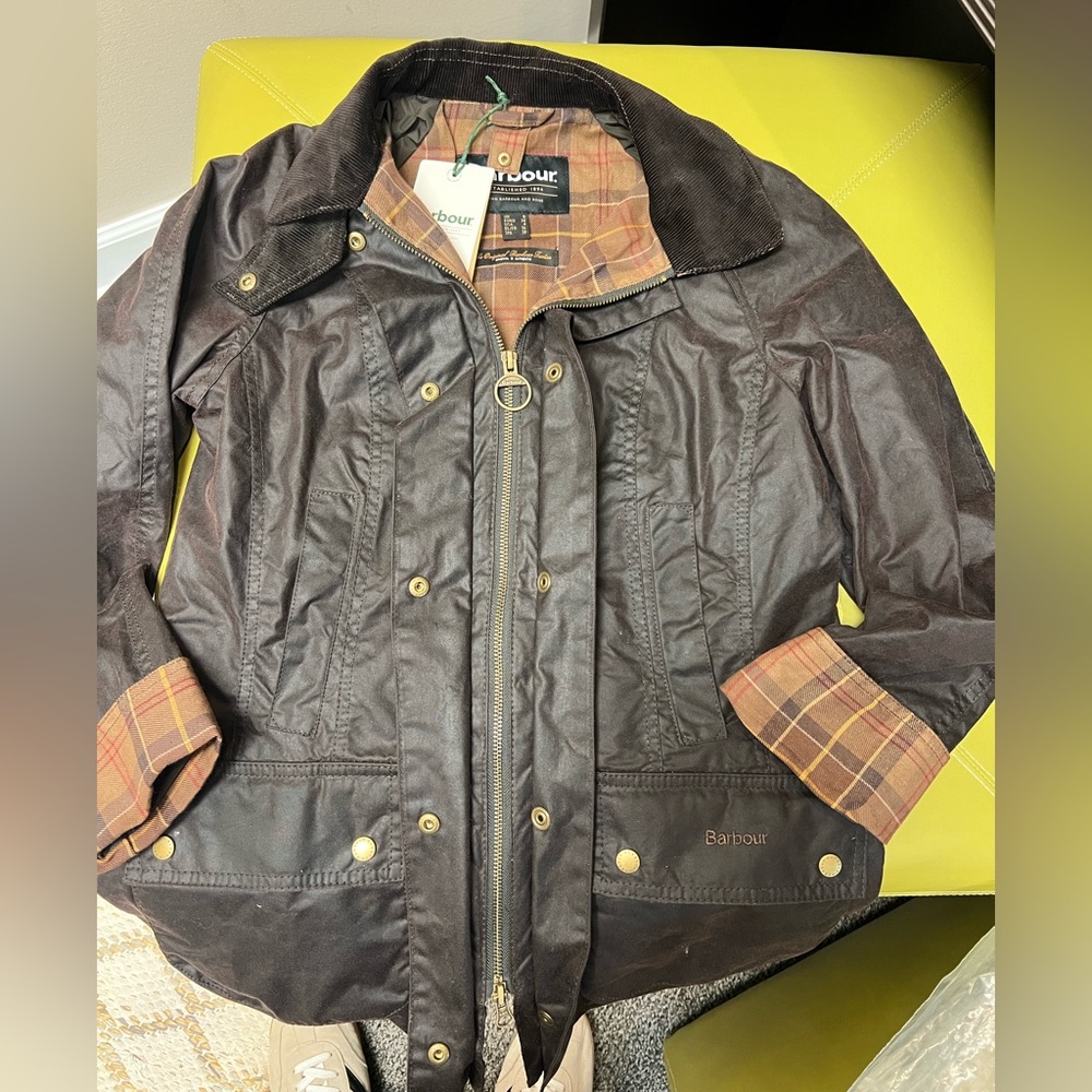 Barbour Beadnell Wax Jacket NWT Women's size 8UK XS